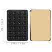 Black Silicone Suction Cup Mobile Phone Back Stickers - 24 Square Shaped - 3