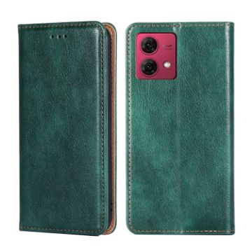 Motorola Moto G84 5G Green Leather Phone Case - 1
