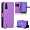 Nokia C210 Purple Leather Phone Case - Diamond Texture - 1