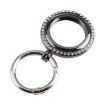 Black Electroplated Protective Case for Airtag with Keychain - 2