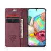 Galaxy A71 CaseMe Leather Case - Wine Red - 4