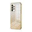 Samsung Galaxy A53 5G Glitter Powder Electroplated Phone Case - Gold - 1