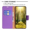 Samsung Galaxy A55 Purple Flip Leather Phone Case - 4