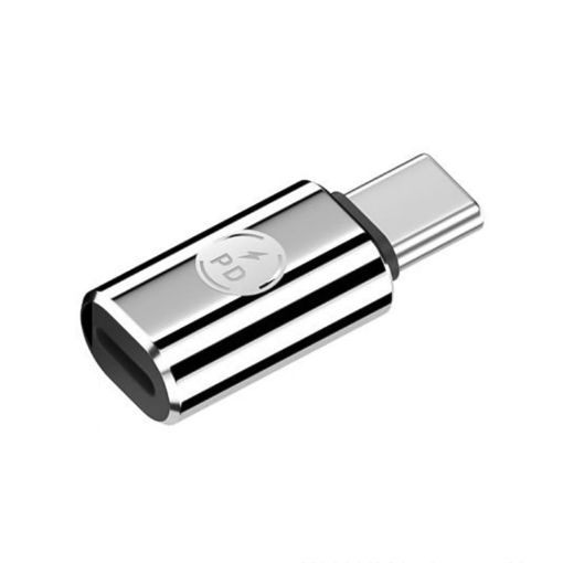 PD27W USB-C to 8 Pin Adapter - Silver - 1
