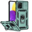 Samsung Galaxy A42 5G Sliding Camshield Holder Phone Case - Dark Green - 1