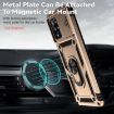 Samsung Galaxy A42 5G Sliding Camshield Holder Phone Case - Gold - 6