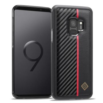 Samsung Galaxy S9 LC.IMEEKE 3 in 1 Carbon Fiber Texture Shockproof Phone Case - 1