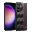 Samsung Galaxy A15 5G Carbon Fiber Shockproof Phone Case - Black - 1