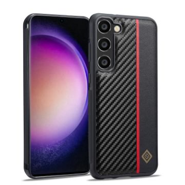 Samsung Galaxy A15 5G Carbon Fiber Shockproof Phone Case - Black - 1