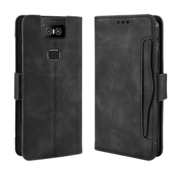 Black Calf Pattern Leather Case for Asus Zenfone 6 ZS630KL - 1