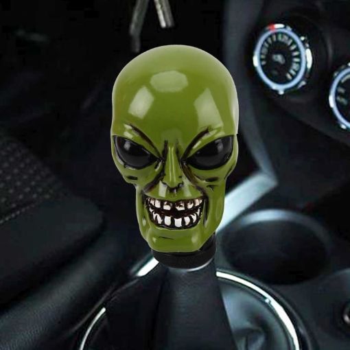 Alien Shaped Car Shifter Cover Aluminum Gear Shift Knob - 1