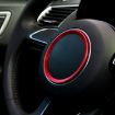 Red Aluminum Steering Wheel Ring for Audi - Car Decoration - 1
