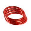4 PCS Audi A1 Red Vent Metal Decorative Ring Set - 2