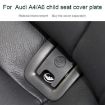 Black Car Rear Children Seat Isofix Cover for Audi A6 2013-2018 - 4