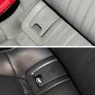 Black Car Rear Children Seat Isofix Cover for Audi A6 2013-2018 - 6
