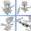 Adjustable Ball Head Adapter for Underwater Diving Photography Lights - 6