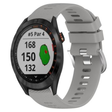 Garmin Approach S40 20mm Grey Silicone Watch Band - 1