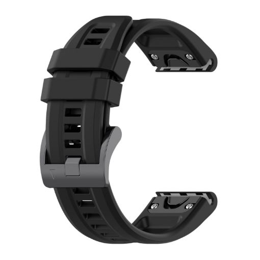 Garmin Descent MK2 26mm Silicone Sport Watch Band - Black - 1