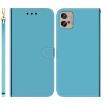 Blue Mirror Surface Flip Leather Case for Motorola Moto G32 - 1