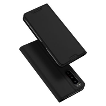 Sony Xperia 5 IV DUX DUCIS Leather Phone Case - Black - 1