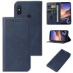 Blue Leather Phone Case for Xiaomi Mi Max 3 Pro - Magnetic Closure - 1
