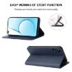 Blue Leather Phone Case for Realme X50 5G - Magnetic Closure - 4