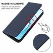Blue Leather Phone Case for Realme X50 5G - Magnetic Closure - 5