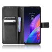 TCL 30 XL Leather Phone Case - Black Diamond Texture - 3