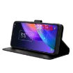 TCL 30 XL Leather Phone Case - Black Diamond Texture - 4
