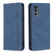 Motorola Moto G62 RFID Blocking Leather Phone Case (Blue) - 1
