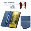 Motorola Moto G62 RFID Blocking Leather Phone Case (Blue) - 5