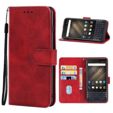 Blackberry KEY2 Leather Phone Case (Red) - Stylish Protection - 1