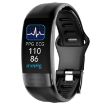 P11 Plus ECG+HRV Smart Health Bracelet - Black - 1