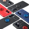 OPPO A57 5G Metal Ring Holder Phone Case - Black - 4