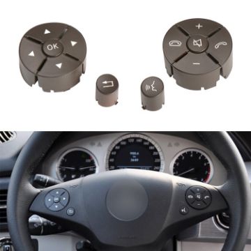 Car Steering Wheel Switch Buttons Panel for Mercedes-Benz W204 2007-2014 - 1
