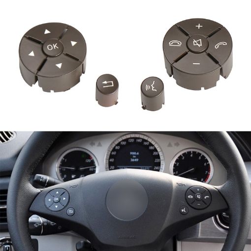 Car Steering Wheel Switch Buttons Panel for Mercedes-Benz W204 2007-2014 - 1