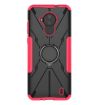 Nokia C30 Armor Bear Shockproof Case with Ring Holder - Rose Red - 3