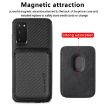 Samsung Galaxy S20 Carbon Fiber Leather Card Magsafe Phone Case - Black - 2