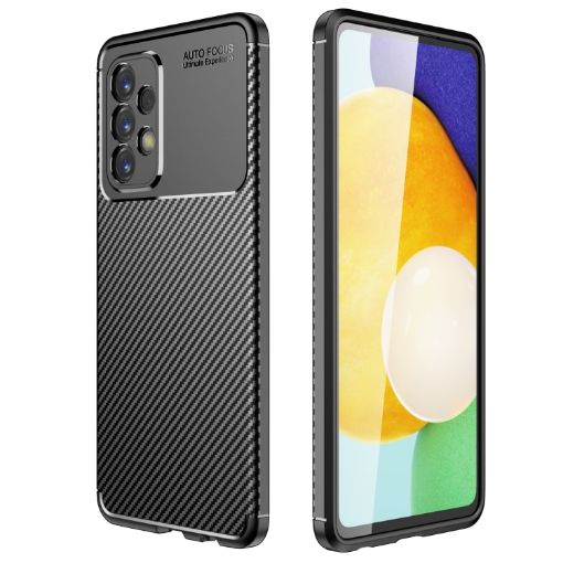 Samsung Galaxy A23 5G Carbon Fiber Texture Shockproof TPU Phone Case - 1
