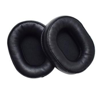 2pcs Leather Sponge Ear Pads for Denon AH-MM400 Headset - Black - 1