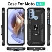 Motorola Moto G31/G41 Shockproof TPU + PC Phone Case with Holder - 2