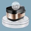 25cm Adjustable Speed Electric Rotating Display Stand Golden Mirror - 4