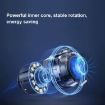 25cm Adjustable Speed Electric Rotating Display Stand Golden Mirror - 5