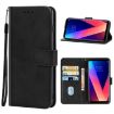 Black Leather Phone Case for LG V30+ - Stylish Protection - 1