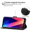 Black Leather Phone Case for LG V30+ - Stylish Protection - 4