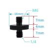 4 PCS Screw Adapter A26 1/4 Male to M6 Male Screw - 2