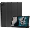Nokia T20 Three-folding Holder Leather Tablet Case - Black - 1