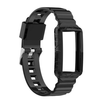Fitbit Charge 4 Silicone Watch Band - Black - 1