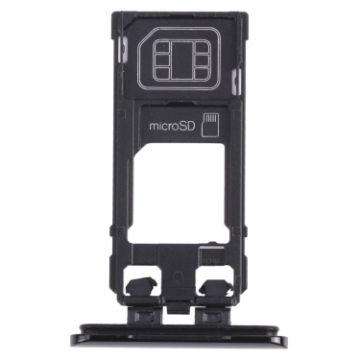 Sony Xperia 5 SIM Card Tray + Micro SD Card Tray - Black - 1