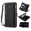 Motorola Moto Edge 2021 Retro Frosted Leather Case - Black - 1